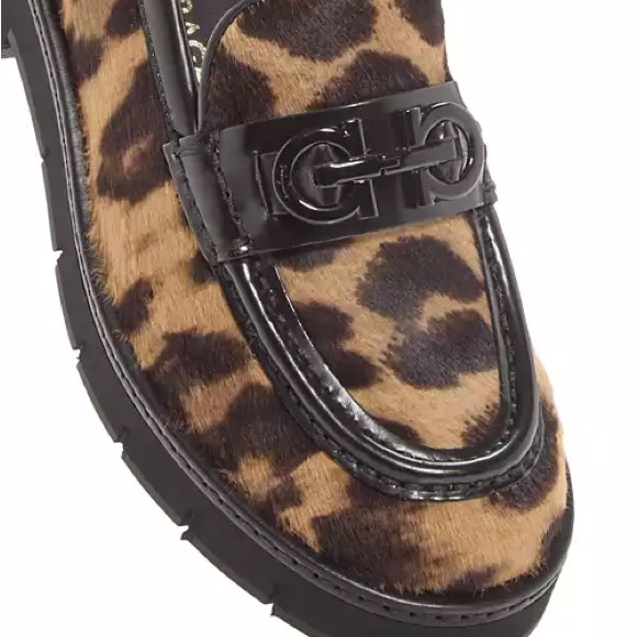 Salvatore Ferragamo Wms Size 8 Leopard Print Calf Hair Loafers NIB Bloomingdale - Picture 10 of 14